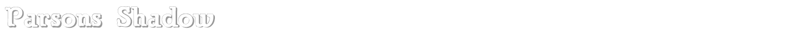 Parsons font preview